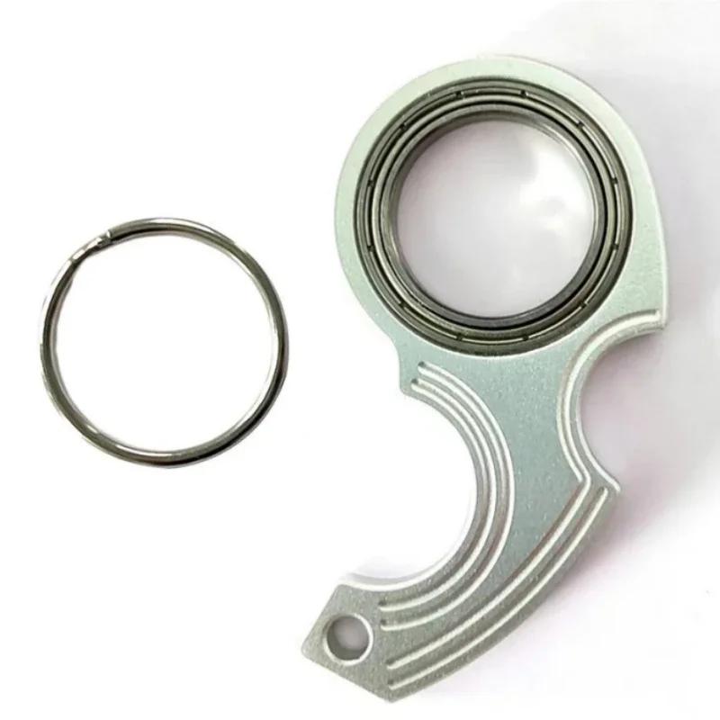

Car Key Ring Fingertip Revolve Toys Relief Fidget Anxiety Stress Metal Spinner Cool Relieving Boredom Adults Kids Birthday Gifts