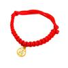 Chinese Style Red Rope Braided Cat Collar Adjustable Fortune Bell Cat Collar  For Cats Puppy