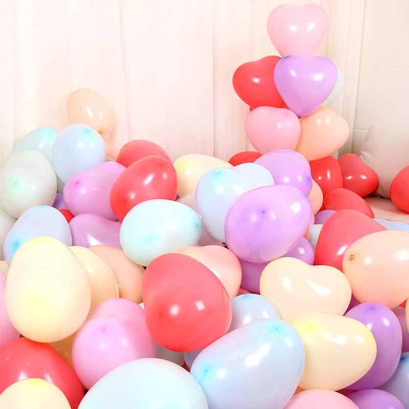 20/50 Stück 12 Zoll Süßigkeiten Macarons Herzform Latexballon Geburtstagsparty Dekorationen Hochzeitsdekorationen Kinderparty Globos Decor
