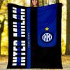 1pc I-Internazionale Milano (11) Theme Blanket - Digital Print, Polyester, Cozy for All Seasons, Perfect for Outdoor, and Travel