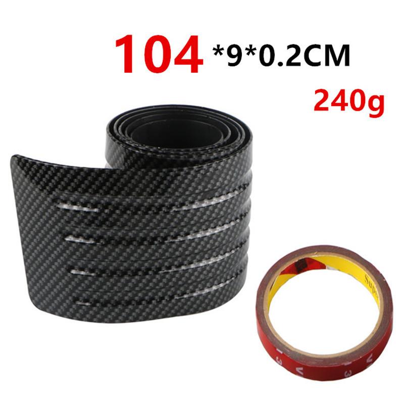 Universal 104*9cm Car Trunk Door Sill Plate Protector Rear Bumper Guard Rubber Mouldings Anti-collision Scratch Rubber Strip