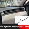 Car Side Air Condition Vent Outlet Cover Trim For Hyundai Tucson NX4 2024 Carbon Fiber Interior Accessories