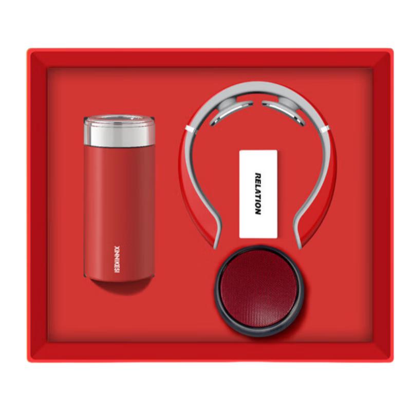 Business Gift Set with Vacuum Flask and Massager