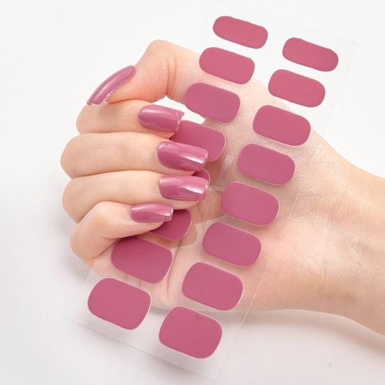 1 Set Gel Nail Strips Stickers for DIY Nail Art Easy Removal Nail Wraps Waterproof Long-Lasting Wear Resistance Nail Art Gifts for Women