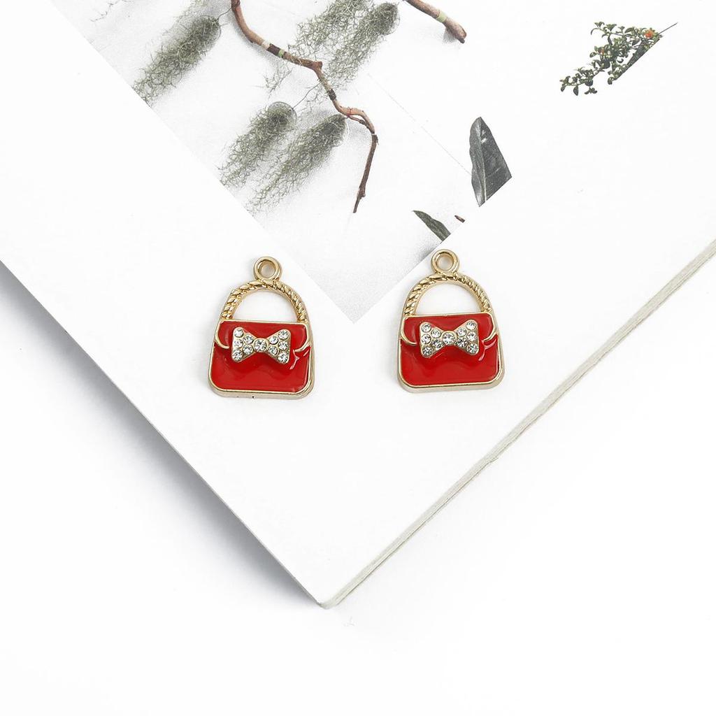 2/4Pcs Droping Öl Insetting Diamant Schönheit Element Legierung Metall Zubehör Für Schmuck Komponenten Herstellung DIY Halskette Armband ohrring