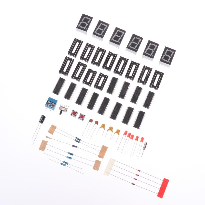 DIY Alarm Clock Soldering Practice Kit 6 Digits DIY Clock Kit Auto Display Time For Students And Diyers