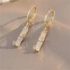 Elegant Bamboo Joint Cat's Eye Earrings: Chic, Versatile Design for Women