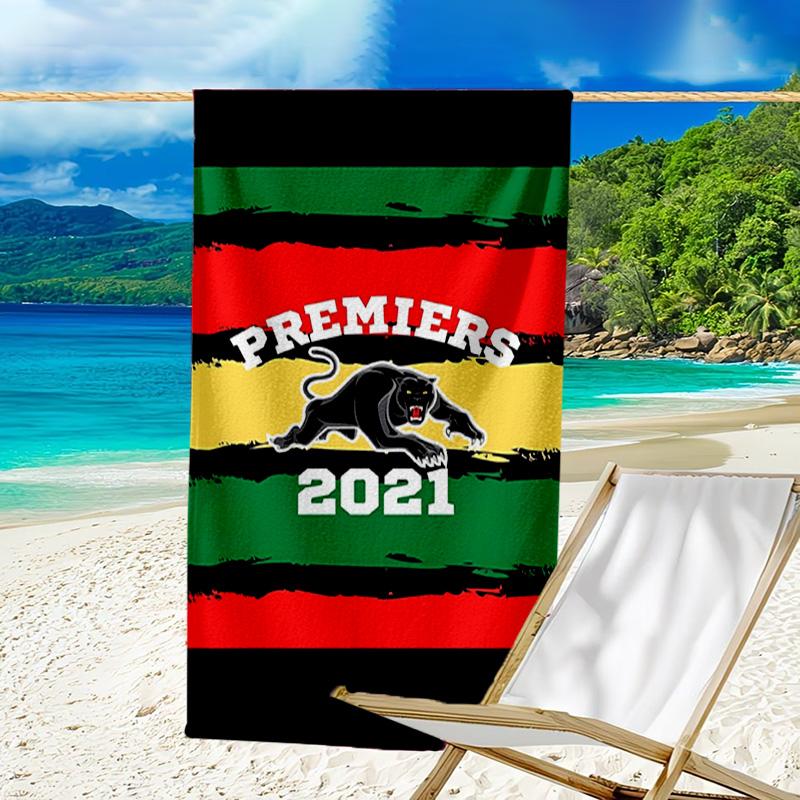 Panther Panthers Spirit Microfiber Beach Towel, Lightweight And Quick-Dry, for Summer Travel, Beach Essential, Swimming Pool Outdoor