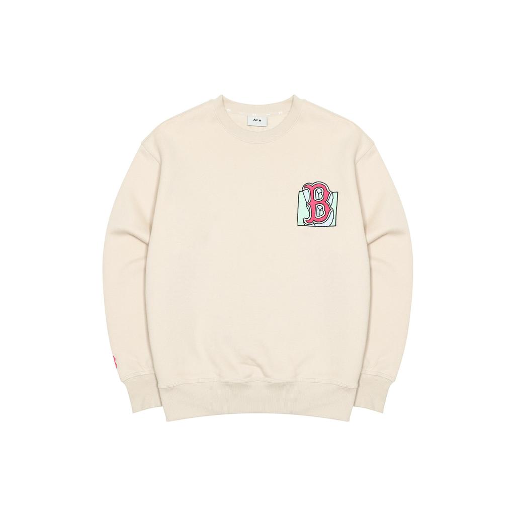 Nové MLB Boston Red Sox Mikiny Unisex Béžová 3AMTL0426-43BGL