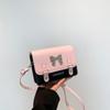Bow Handbag Spring New Versatile Ins Gentle Texture One-shoulder Crossbody Bag Korean Style Small Square Bag
