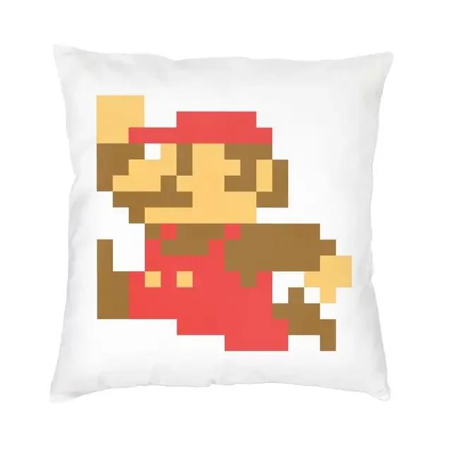 Mario Soundate Double-sided Printed Cushion, Living Room Cartoon Printed Cushion Cover