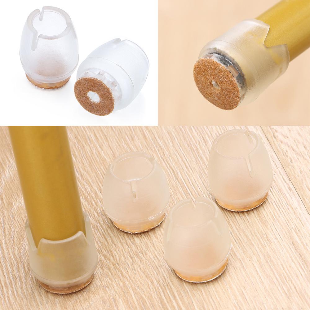 16pcs Cups Socks Round Bottom Silicone Pads Chair Leg Caps Non-Slip Covers Furniture Feet