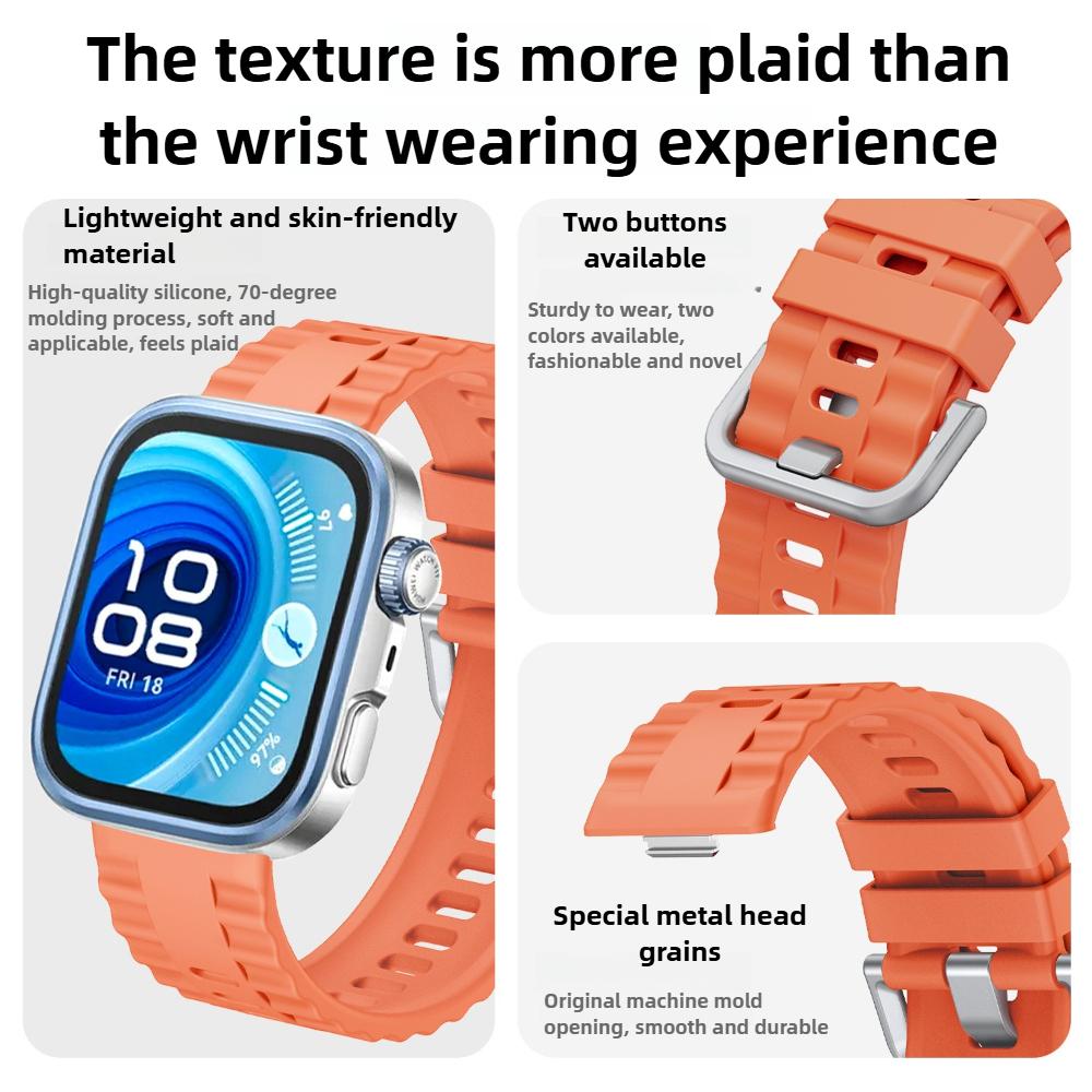 Sportovní silikonový řemínek pro Huawei Watch Fit 4 Pro Dvoubarevný pásek Prodyšný náramek Correa Pro Huawei Fit3 Fit4 Pro Příslušenství