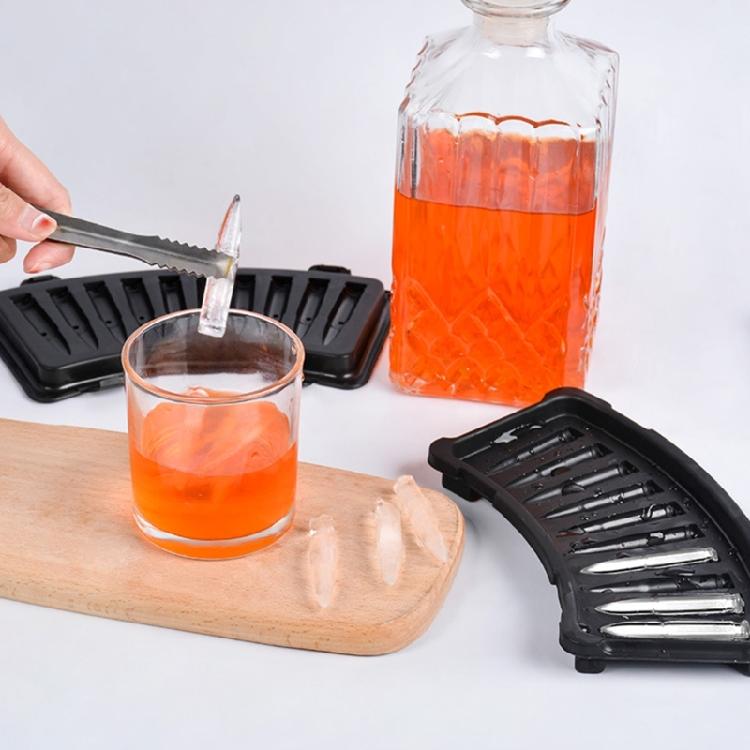 Silicone Ice Moulds Guns/Bullet Shaped for Whiskey Cocktails and Juice Beverages