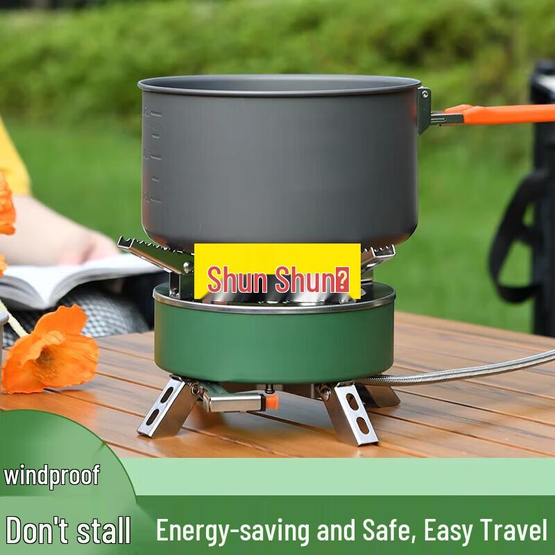 Portable Outdoor Fierce Flame Gas Stoves & Adapters