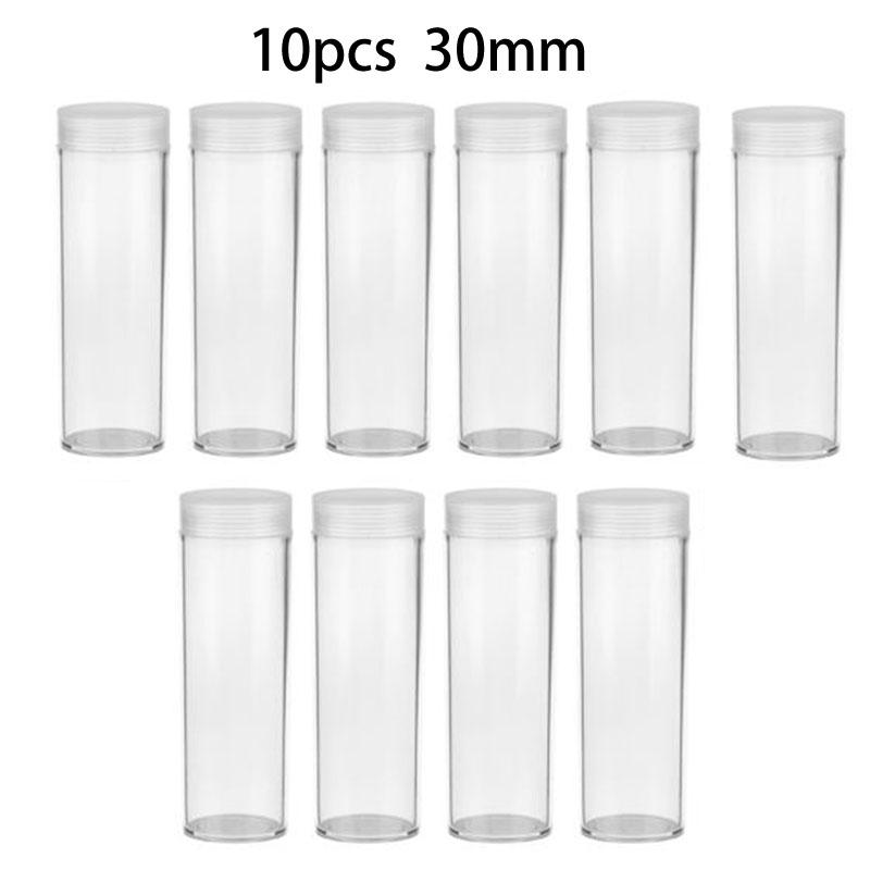Portable Coin Storage Tube Holder Tube Transparent Protection Collection