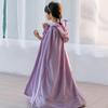 2025 Spring & Autumn Children's Multicolor Hooded Cloak - Plush Velvet Warm Kids' Christmas Cape