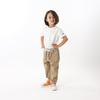 Champion Long Pants for Slash Pockets on Both Embroidered Beige Kids, 100% Cotton, Sides, Logo, Basic, CK-Z202,