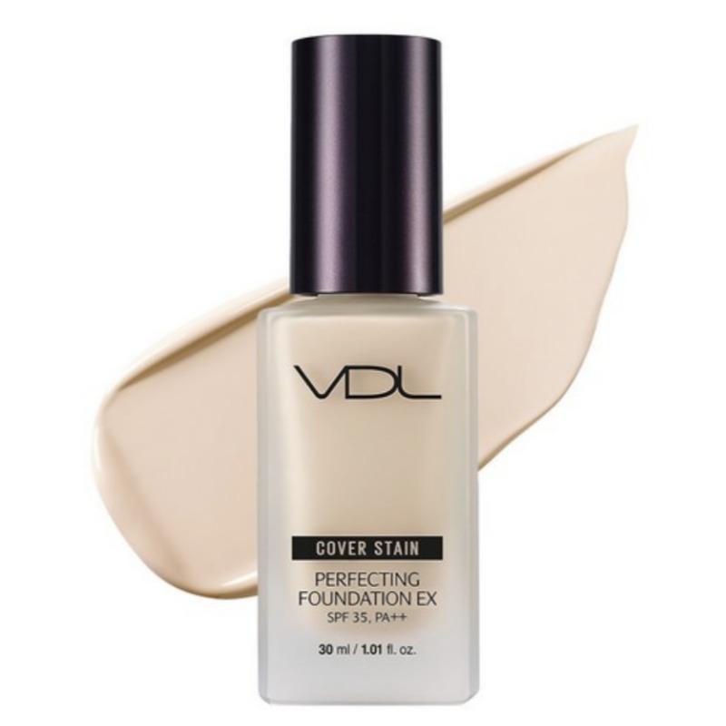 VDL Cover Stain Perfecting Foundation EX – High Coverage Long-Lasting Liquid Foundation (30 ml, 3 Shades)