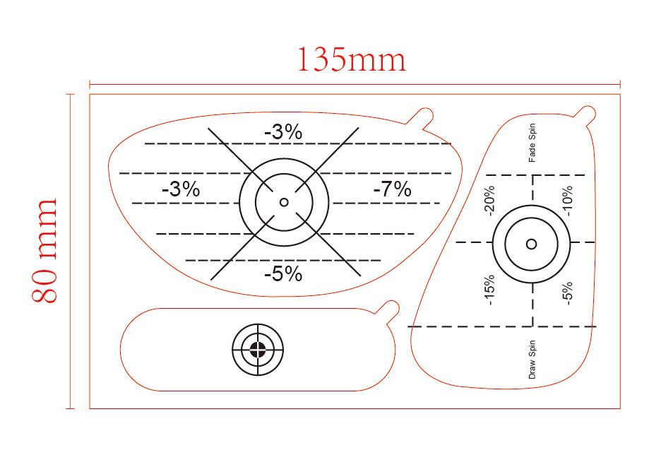 Golf Impact Marking Stickers for Club Training