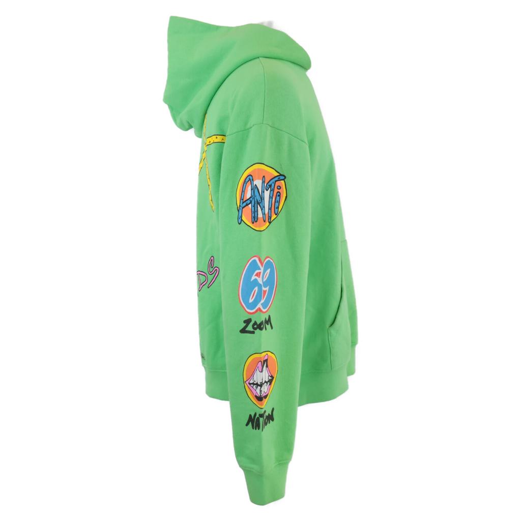 CHROME HEARTS Matty Boy Sex Records Hoodie Pullover Hoodie Tops L greenUsed