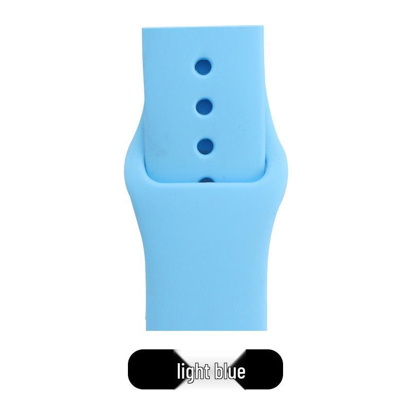 Apple Classic Solid Silicone Strap for iWatch 9/Ultra – Durable Solid Color Band