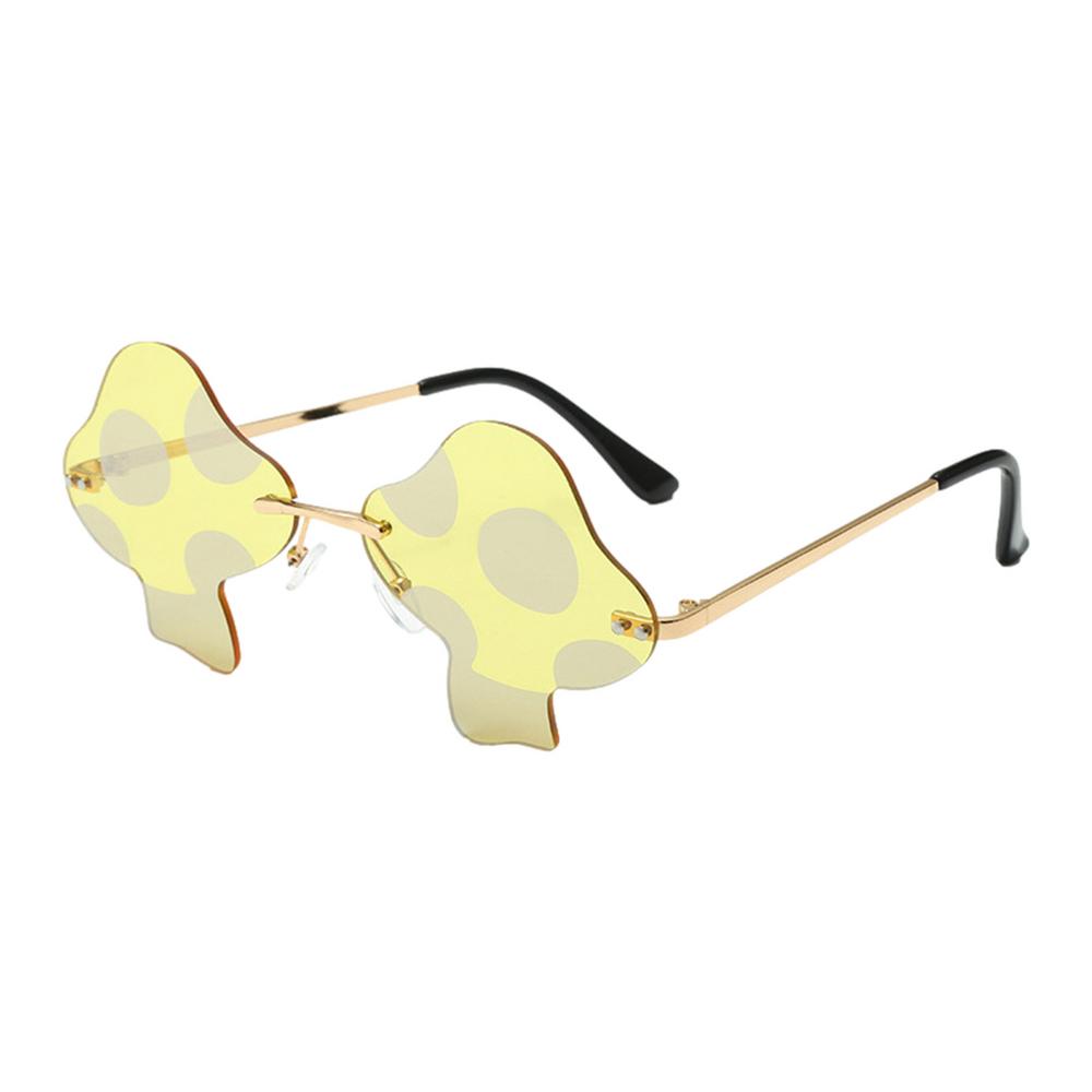 

Забавные солнцезащитные очки в форме гриба, безободковые, для дискотеки, вечеринки, смешные фотореквизиты, для рейв-вечеринки, Хэллоуина, солнцезащитные очки для женщин и мужчин жёлтый