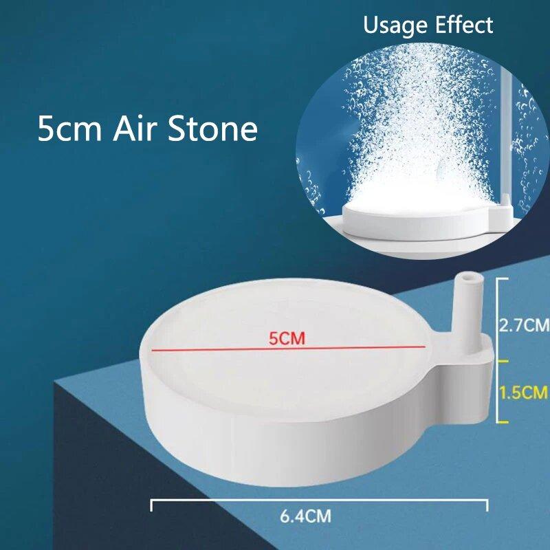 

50/80/100mm Fish Tank Aquarium Air Stone Oxygen Aerator Increasing Air Bubble Pond Pump Hydroponic Oxygen Accessories 1/2Pcs