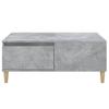 Vidaxl Coffee Table, Concrete Grey, 90X50X36.5 Cm