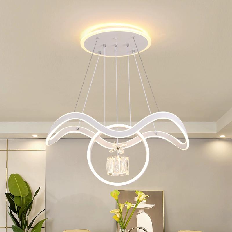 Modern Minimalist Long Dining Table, Bedroom, Living Room, Chandelier