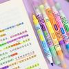 Korean Double-Ended Fluorescent Highlighting Marker Pen for Students