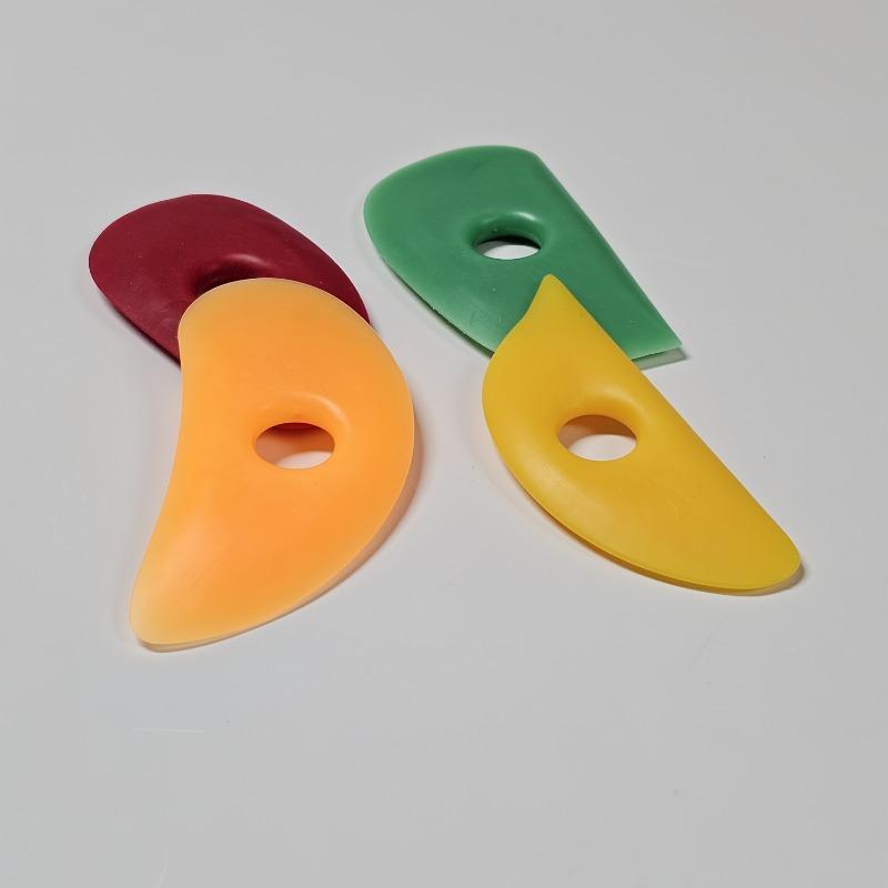 Silikonowe Narzędzia do Skrobania Ceramiki Ceramiczne Akcesoria do Rzeźbienia i Kształtowania DIY Gliniane Grawerowanie Wygładzanie dla Rzemieślników Hobbystów Nieładowane