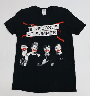 Pánské černé tričko 5 Seconds of Summer - Turné 2015 - Velikost (S) Malý