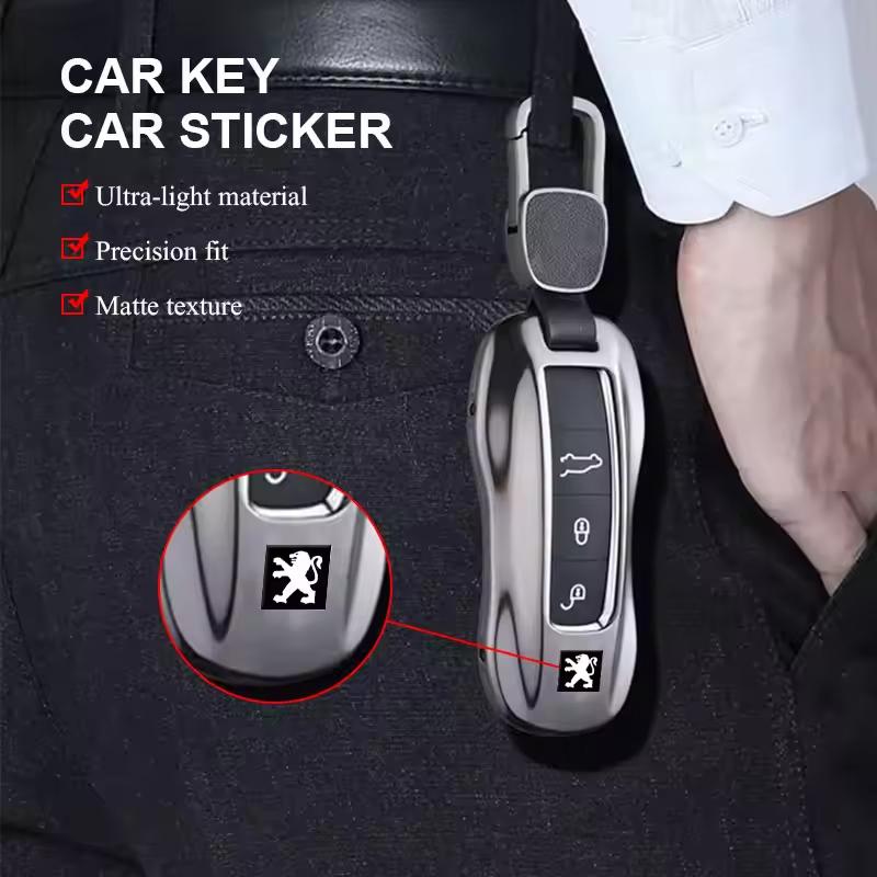 Car Remote Key Stickers Badge Emblem Car Accessories For Peugeot GT Line 208 301 308 408 508 2008 3008 4008 5008 206 307 407 607