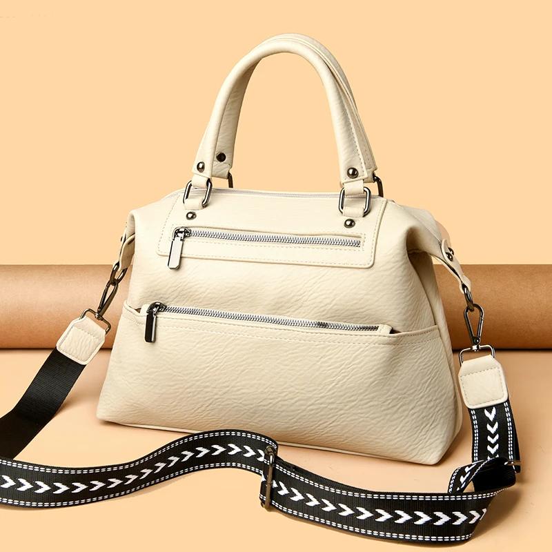 Large capacity crossbody bags for women real leather bags luxurious tote shoulder bag new