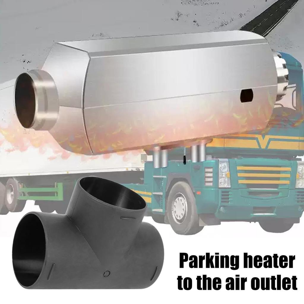 Car Heater Air Duct Elbow Pipe, Heater Pipe Duct, 60mm 3 Way Air Duct
