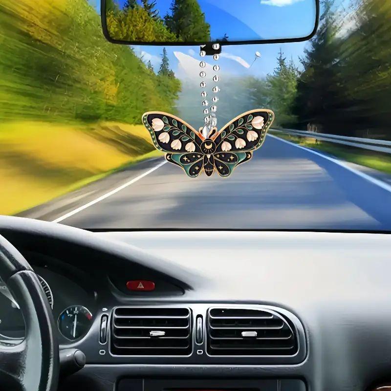 Acrylic Butterfly Distinctive Car Decor Creative Hanging Accessory For Stylish Vehicles