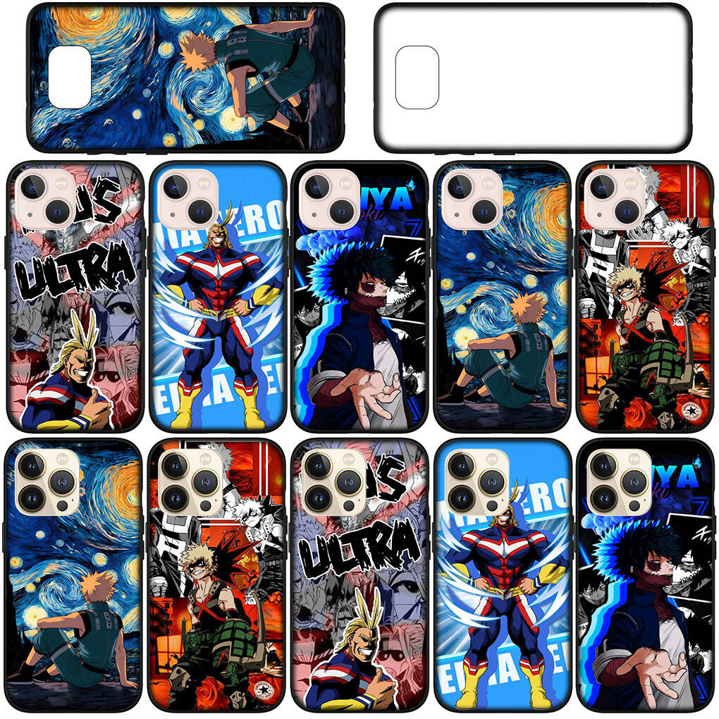 for iPhone 17 16 15 Xiaomi Poco F7 F8 X7 X6 C85 C75 C71 M8 Redmi Note 14 13 12 11 Pro Max 14C 13C 15C A3 A4 Phone Case Lovely My Hero Academia Cover