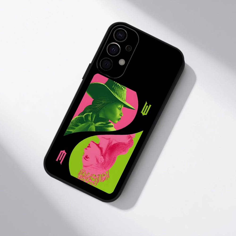 W-Wicked Musical Green Pink Phone Case For Samsung S25,S24,S21,S22,S23,S30,Ultra,S20,Plus,Fe,Lite,5G Black Cover