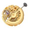 8N24 Watch Movement Golden Alloy Automatic Hollow Out Watch Replacement Movement Part