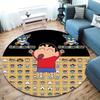 Crayon Shinchan Round Area Rug Carpet Rug For Living Room Bedroom Sofa Playroom Decor Nonslip Floor Mat