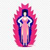 Patches For Clothes Bag Iron On Thermal Stickers Fat Majin Buu Majin Buu Piccolo Pattern Washable Heat Transfer