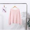 Pullover Strapless Mohair Long-sleeved Sweater Women's Solid Color Pullover Short Top Sweater A Variety of Colors To Choose From Sweaters