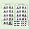 6/28 Rows Eye Manga False Eyelashes Large Capacity Tapered Thick Segmented Individual Cluster Lash Extensions Enlarge Eyes
