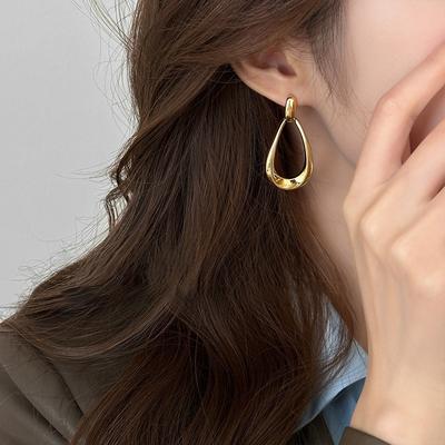 Fashion Simple And Versatile Geometric Ellipse Earrings For Women