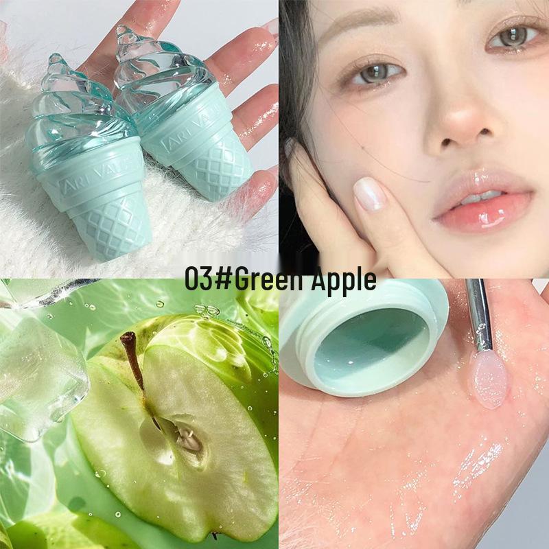 CACE Southeast Asia Shaved Ice Lip Gloss Set - Moisturizing, Anti-Cracking, Ice Cream Lipstick Three-Piece Collection