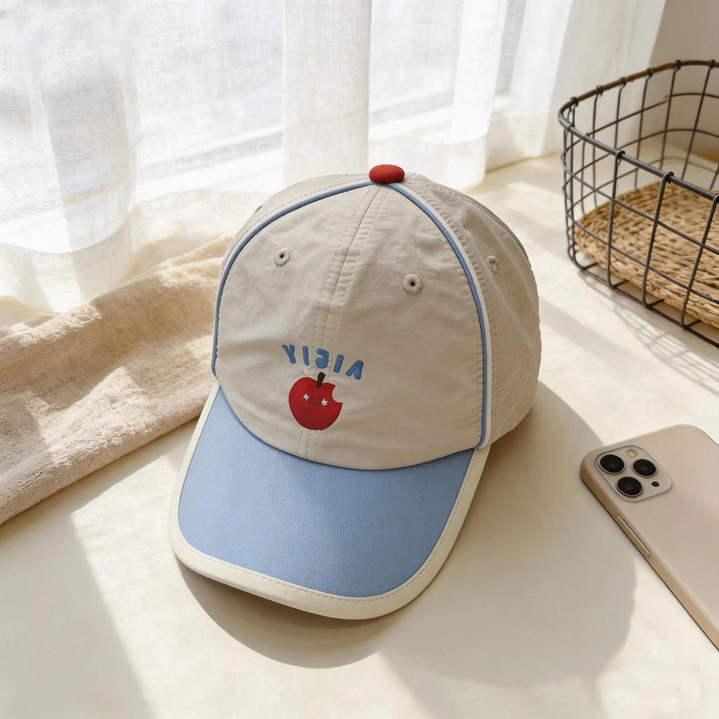 Children Quick Dry Hat 50-54cm Spring Summer Simple Boys Baseball Cap Stylish Personality Girls Visor Sun Hat Sunscreen Cap