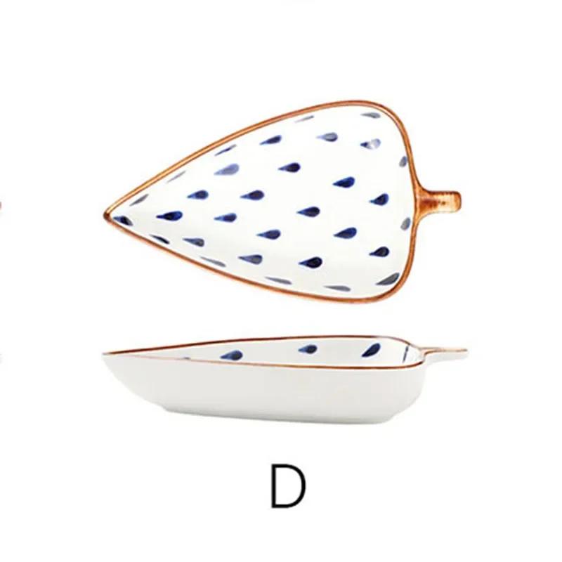 Kreativní listový talíř, studený talíř, restaurace, domácnost, keramický talíř pro restauraci, banket