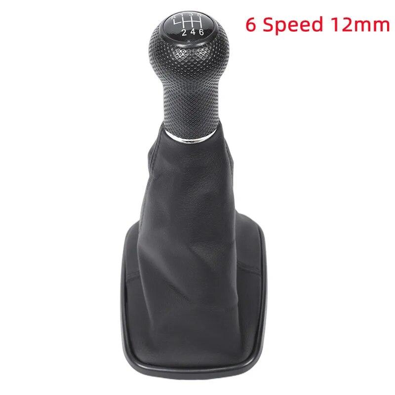 For Volkswagen VW 1999-2004 Golf 4 IV MK4 GTI R32 Bora Jetta 5/6 Speed 12mm / 23mm Car Gear Shift Knob Lever Shifter Gaitor Boot