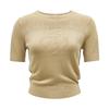 ONLY Women's Ribbed Short Sleeve Knit Top